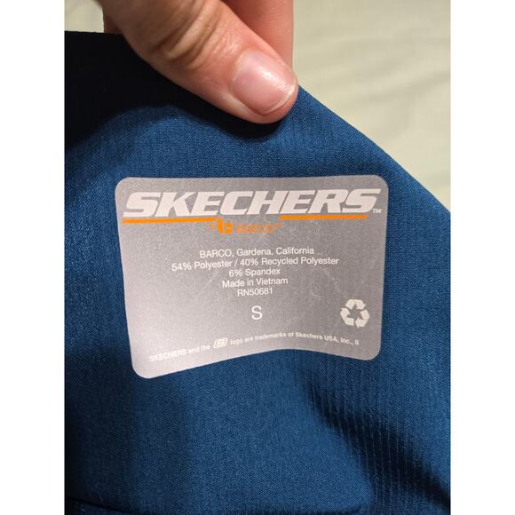 Skechers size small women's dark teal jogger style scrub pants - Picture 6 of 10